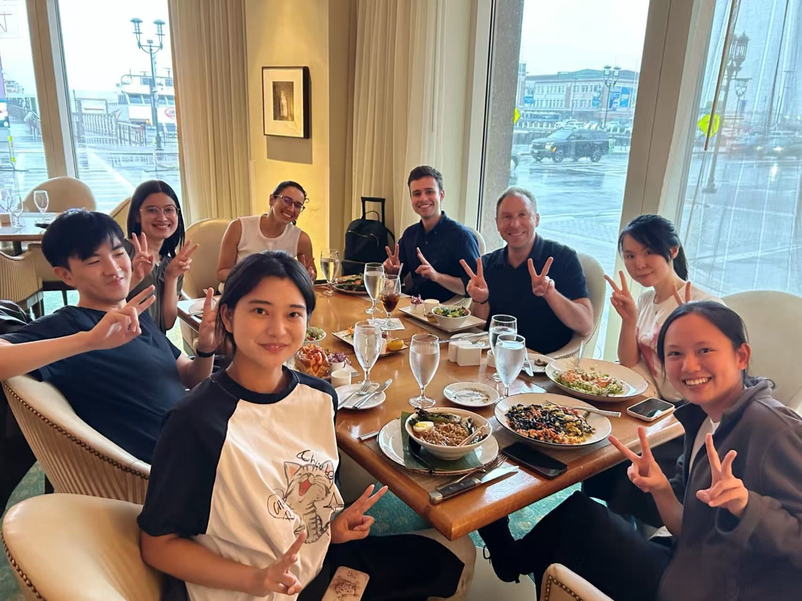 Lab members celebrating students in 2026